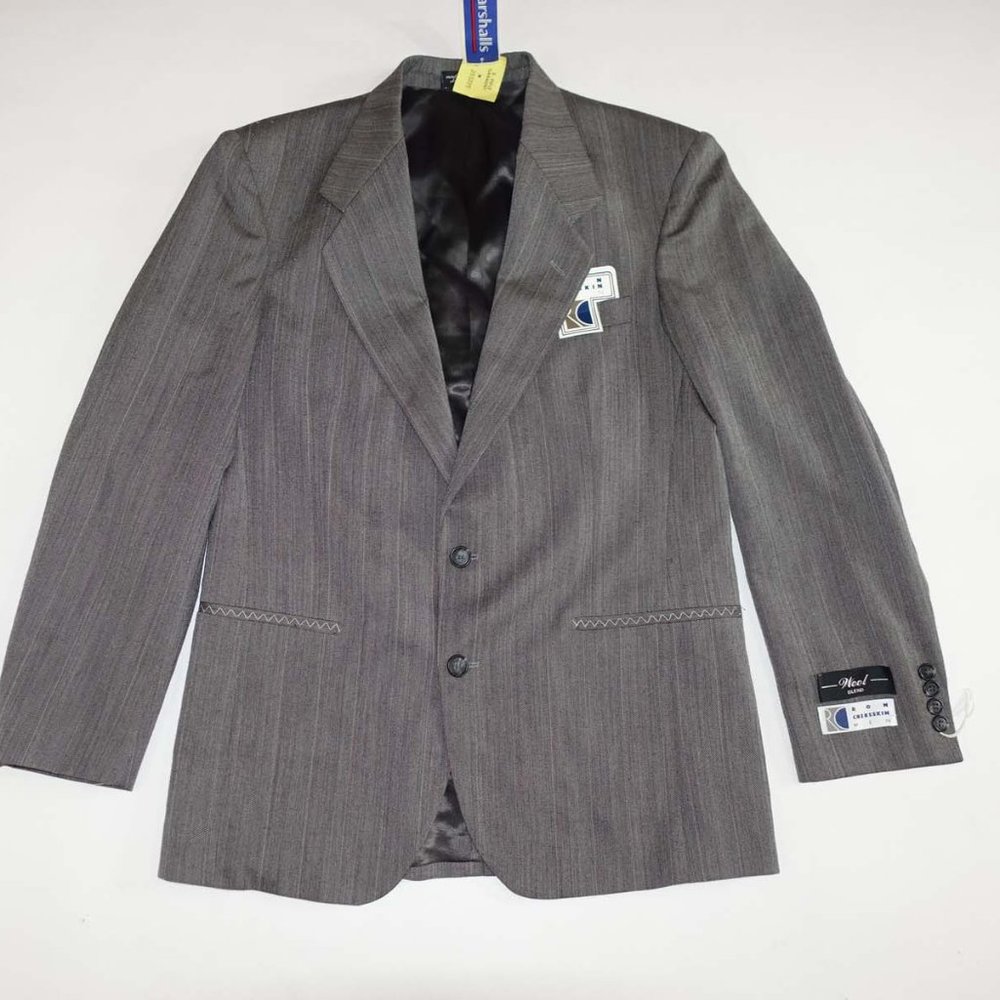 Ron Chereskin Men's Suit Jacket Size 40 Regular NWT Gray Wool Blend Blazer 40R